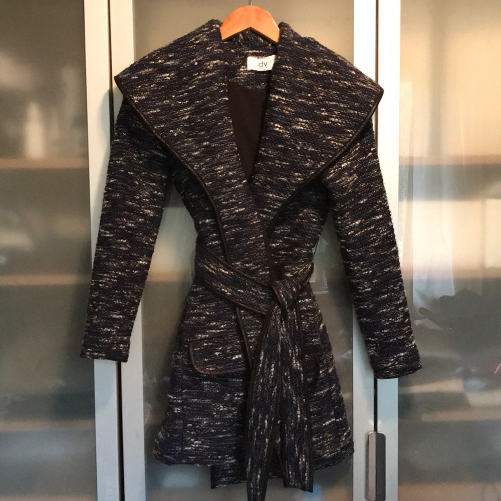 High collared Dolce Vita wrap jacket